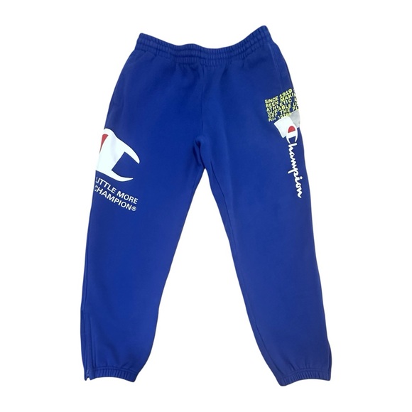 Champion| Men’s Super Fleece Behind the Label Blue Sweatpants |Size Large | NWOT - Picture 3 of 10